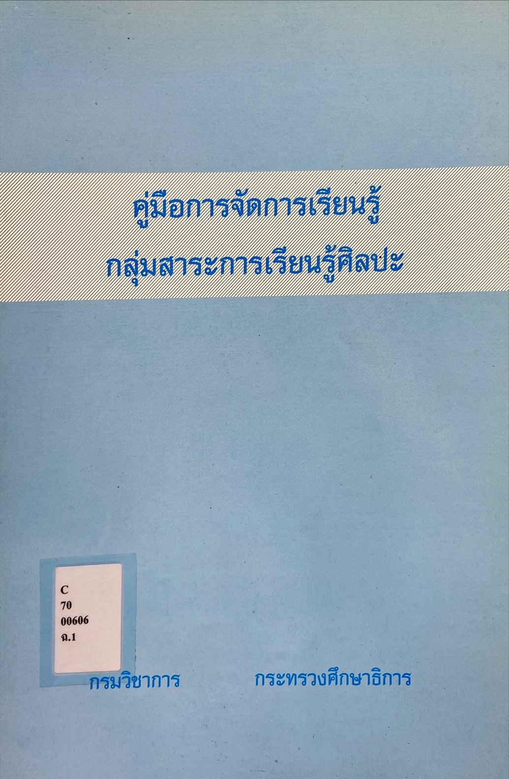 คู่มือการจัดการเรียนรู้ กลุ่มสาระการเรียนรู้ศิลปะ