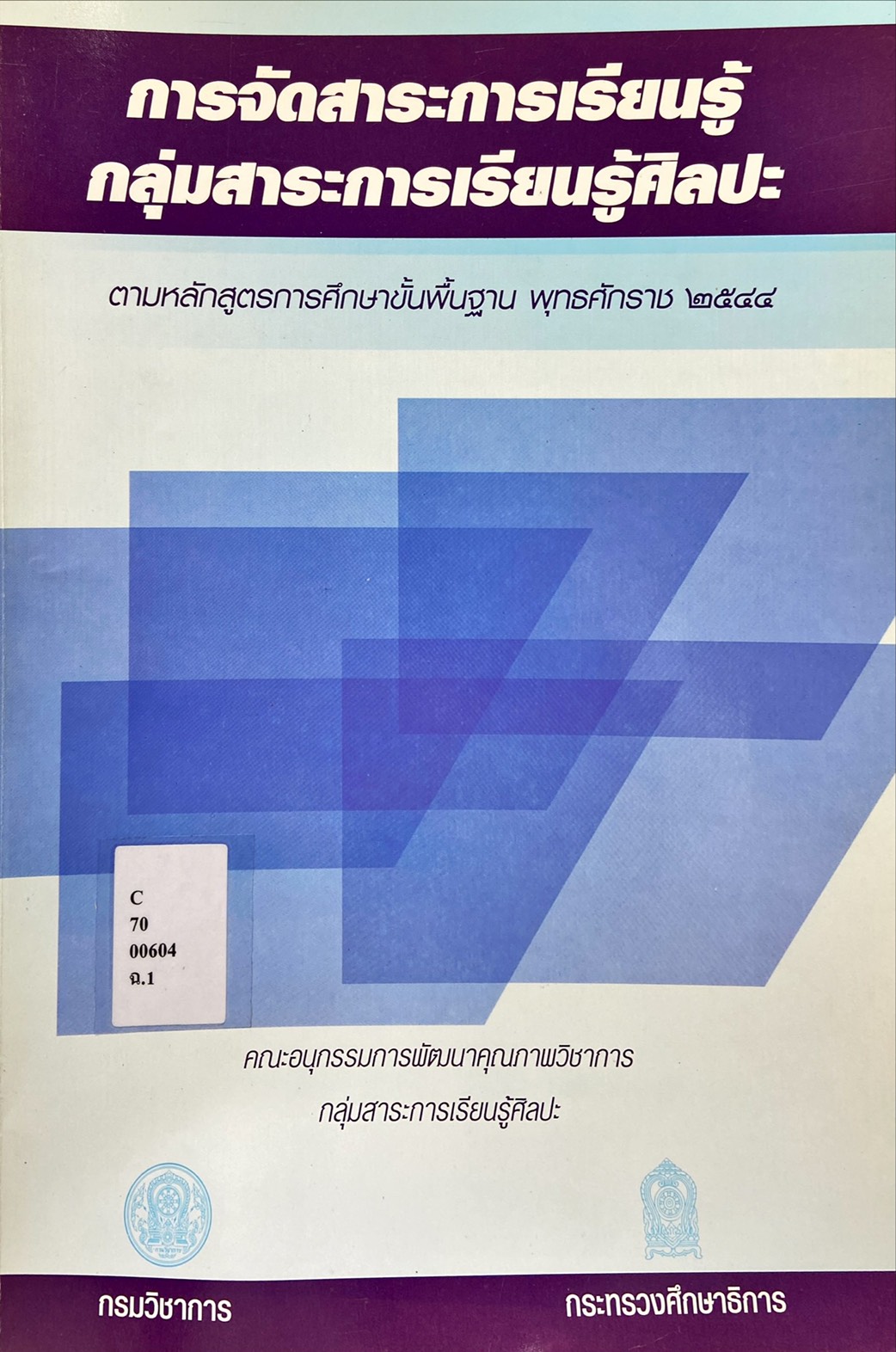 การจัดสาระการเรียนรู้ กลุ่มสาระการเรียนรู้ศิลปะ