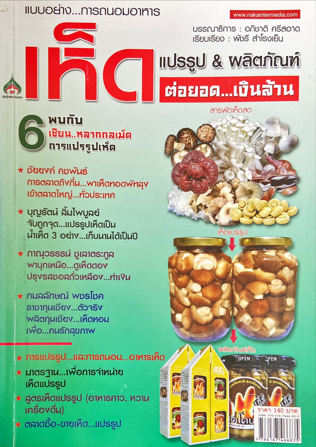 แบบอย่าง...การถนอมอาหาร เห็ดแปรรูป & ผลิตภัณฑ์ ต่อยอด...เงินล้าน