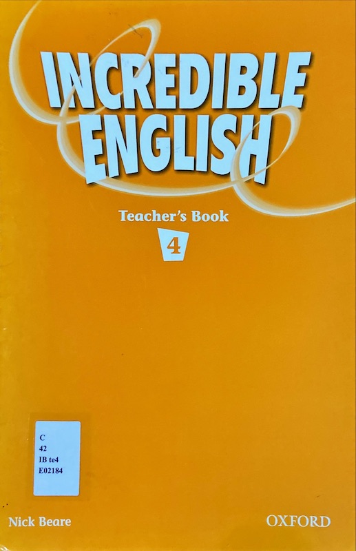 Incredible English Teacher's book 4