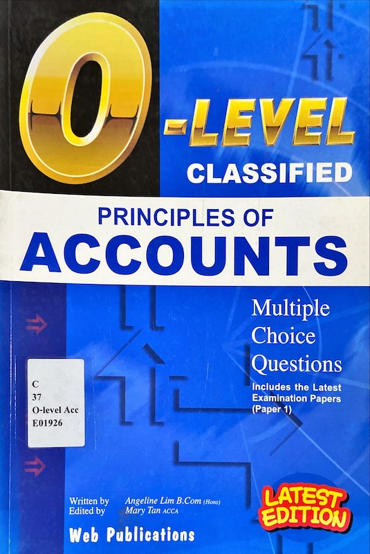 O-LEVEL CLASSIFIED PRINCIPLES OF ACCOUNTS