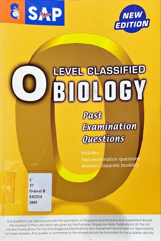 O LEVEL CLASSIFIED BIOLOGY