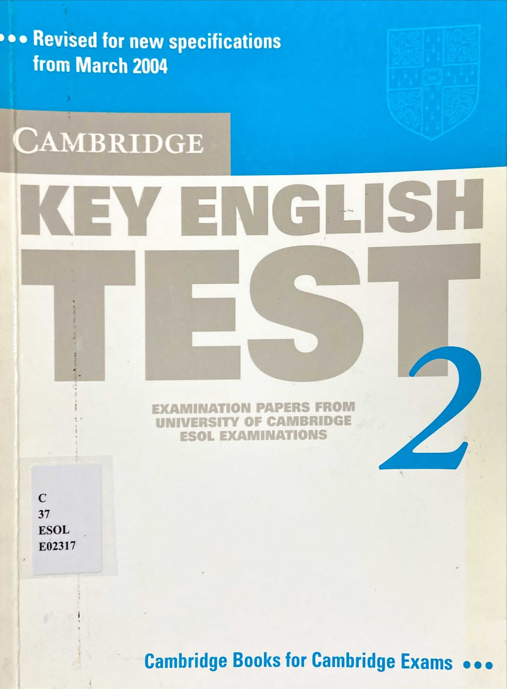 Cambridge Key English Test 2